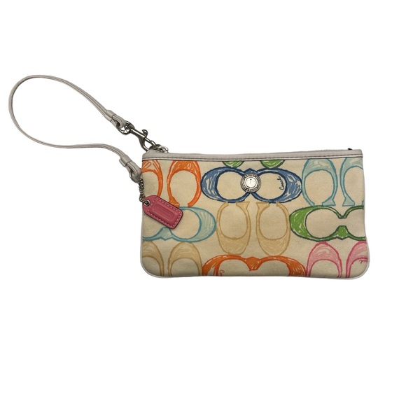 Coach Handbags - Coach Colorful Monogram Wristlet